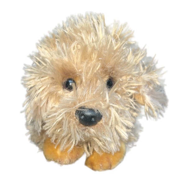 Labradoodle Shaggy Puppy Dog Plush Wildlife Adventures Realistic Laying Lay Down - Picture 1 of 7